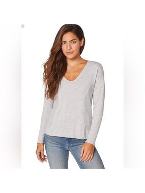 LULULEMON ATHLETICA Still Movement Long Sleeve Sweater Heathered Nimbus Grey 4